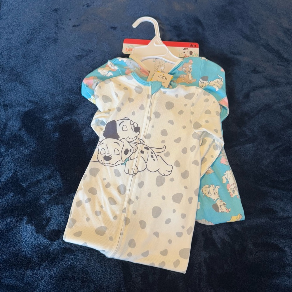 NWT 9-Month Disney Baby Footie Pajamas (2-Pack)